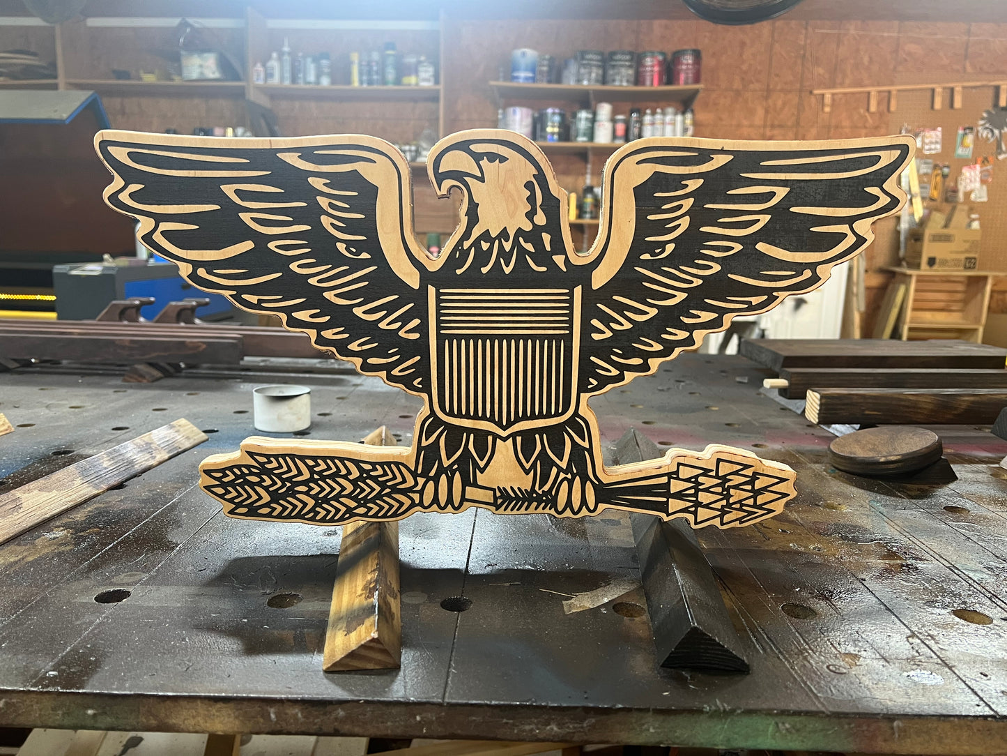 15” Custom Wall Hanging Plaques with 4x8 hanging inscription plaque any rank / image / emblem (message for customizable options)