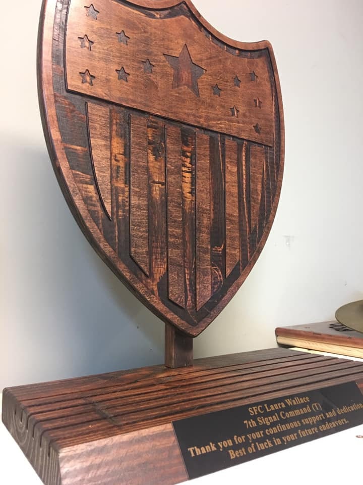 Adjutant Generals Corps Coin Stand AG
