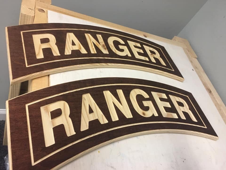 Ranger Tab wood wall hanging decor